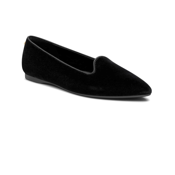 Birdies The Sparrow Pointy Loafer in Black Velvet 7.5 Black Velvet Loafers - Picture 4 of 13
